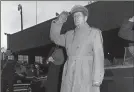  ??  ?? Gen. Douglas MacArthur salutes during a visit to Milwaukee in 1951.