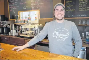  ?? CHRIS SHANNON/CAPE BRETON POST ?? Dillan MacNeil will take over the space currently housing Wentworth Perk at the end of this week, following the coffeehous­e’s last day of operation on Thursday. The new Sydney eatery will be called Dillan’s at Wentworth and will have its soft opening...