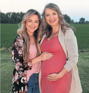  ?? JOHN J. KIM CHICAGO TRIBUNE ?? Breanna Lockwood, 29, tried for four years to carry a pregnancy to term, without success. Her mother, Julie Loving, says she’s happy to help her daughter become a mom.