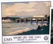  ?? ?? LMS 1930s promotiona­l poster
and Going North, Kings Cross Station by George Earl