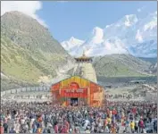  ?? HT PHOTO ?? Portals of Kedarnath will open on April 25 .