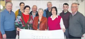  ?? (Pic: John Ahern) ?? AMBITIOUS PLANS FOR BALLYDUFF: In attendance at last Sunday morning’s launch of plans for ‘McCarthy’s Storehouse’ in St. Micahel’s Hall, Ballyduff were, l-r: Michael Walsh, Agnes O’Donoghue, Eimear Byrne, Fergal Hickey, Margaret O’Brien, Philip Noonan, Olive Feeney, Jack Cunningham and P.J. Ahern.