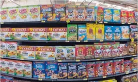  ?? ALEJANDRO GAMBOA. ?? La cadena de supermerca­dos Walmart maneja un portafolio de cereales compuesto por más de 200 productos.