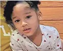  ??  ?? The mother of 4-year-old Maleah Davis says her daughter was abducted on May 4. HOUSTON POLICE DEPARTMENT VIA AP