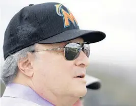  ?? AP FILE PHOTO ?? Miami Marlins owner Jeffrey Loria owned the Montreal Expos before buying the Marlins.