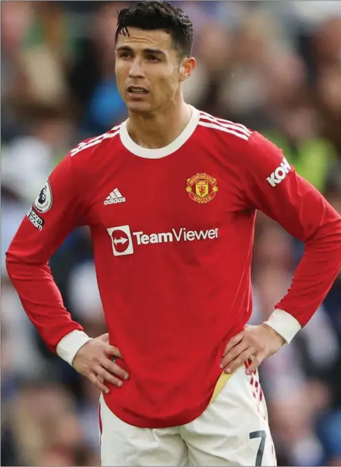  ?? FOTO: RITZAU SCANPIX ?? Opholdet i Manchester United har ikke vaeret en ubetinget succes for Cristiano Ronaldo.