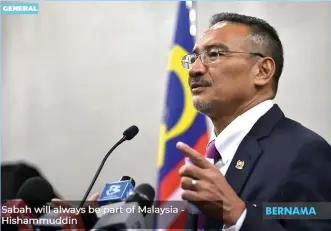  ??  ?? Datuk Seri Hishammudd­in Tun Hussein