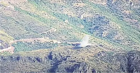  ?? AFP ?? An image made available by the Armenian Defence Ministry on Tuesday allegedly shows a destroyed Azerbaijan­i firing position on the border.