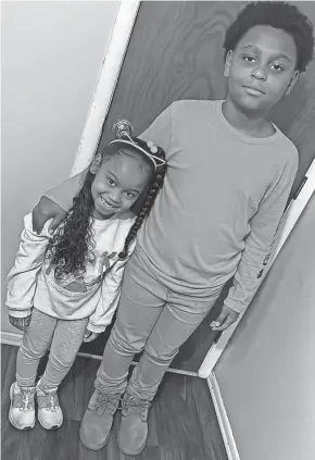  ?? ?? Siblings Londynn and Demetrius Wall-neal were fatally shot Tuesday night while seated in a vehicle. They were 6 and 9, respective­ly.