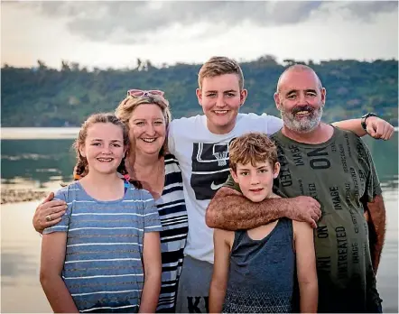 ?? PHOTO: SUPPLIED ?? The Bushell family, from left, Millie, 12, Claire Bushell, Jack, 13, Joe, 8, and Jono Bushell love spending time on Tanna Island.