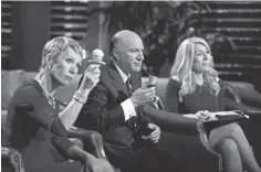  ?? MICHAEL DESMOND, ABC ?? Barbara Corcoran, Kevin O’Leary and Lori Greiner are the successful business people who decide what to invest in on
Shark Tank, the prototype for reality entreprene­ur shows.