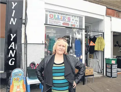  ??  ?? Deborah Martin of Ollie’s Bring and Buy said the thieves have caused thousands of pounds worth of damage.