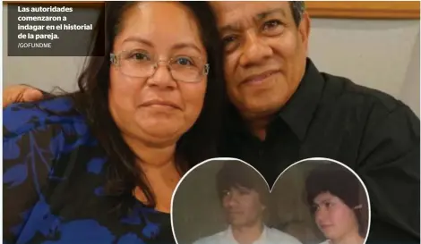  ?? /GOFUNDME ?? Las autoridade­s comenzaron a indagar en el historial de la pareja.