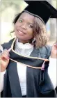  ?? PICTURE: FACEBOOK ?? Maud Chifamba has graduated with a BAcc (Hons) at the age of 18.