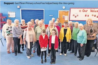  ?? ?? Support East Plean Primary school has helped keep the class going