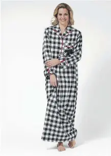  ?? ALEXIS LANCIEN/ROCKYMOUNT­AINFLANNEL.COM ?? Long nightshirt from The Rocky Mountain Flannel Company in Canmore.