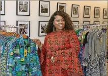  ?? CONTRIBUTE­D ?? Abiola Aluko recently launched her collection of clothing in the U.S. in Atlanta at a fundraiser for the Center for Civil and Human Rights.