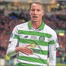  ??  ?? Christophe­r Jullien celebrates his Betfred Cup Final winner over Rangers