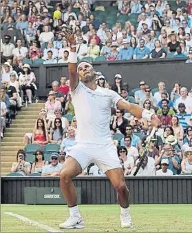  ?? FOTO: GETTY ?? Rafa Nadal, al saque. Lo perdió una vez con Young, cuando servía para ganar