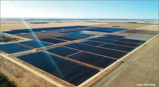  ?? Image: Edify Energy. ?? A Tesla Powerpack will be integrated at the 50MW Gannawarra solar farm in Victoria.