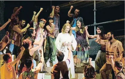  ?? MARGOT DE HEIDE ?? Una escena del musical Jesus Christ Superstar que se representa en el Tívoli