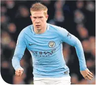  ??  ?? Kevin De Bruyne could be out for three months