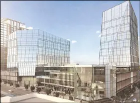  ?? RENDERING BY COUSINS PROPERTIES, NCR, DUDA PAINE ARCHITECTS, HKS AND KIMLEY-HORN ?? The new global research and developmen­t hub will be housed at the headquarte­rs of financial technology firm NCR.