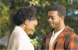  ?? TATUM MANGUS/ANNAPURNA PICTURES ?? KiKi Layne, a DePaul University theater graduate, and Stephan James play lovers in ‘If Beale Street Could Talk.'