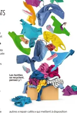  ??  ?? Les textiles se recyclent, pensez-y !