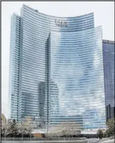  ??  ?? The nongaming Vdara is an all-suite hotel at CityCenter with condominiu­ms.