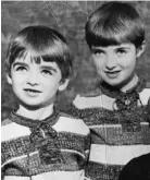  ??  ?? Liam and Noel as young children