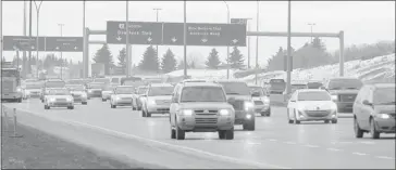  ?? Stuart Gradon/calgary Herald ?? On Deerfoot Trail, south of Anderson Road, the number of cars each day more than doubled between 2001 and 2011.