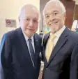  ?? ?? PeopleAsia publisher (on leave) Ambassador to the US Jose Manuel Romualdez with businessma­n Lino Palenzuela.