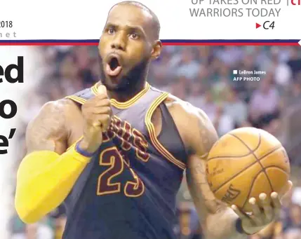  ?? AFP PHOTO ?? LeBron James