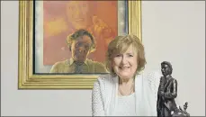  ?? MAIN PICTURE: SIMON HULME. ?? LIFE OF LAUGHTER: Sir Ken Dodd’s widow, Anne, with art depicting the late comedy great. Top: Sir Ken at the City Varieties in Leeds in 2011.