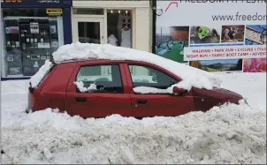  ??  ?? HOPEFULLY WE WON’T HAVE TO DEAL WITH THIS LEVEL OF SNOW AGAIN FOR ANOTHER FEW DECADES.