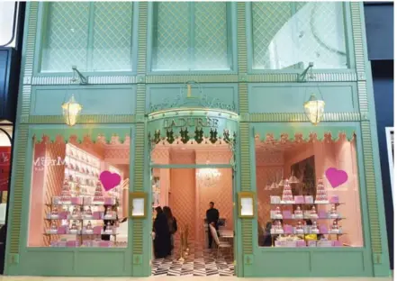  ?? KARON LIU PHOTOS/TORONTO STAR ?? Ladurée opened its first Toronto location in December. The shop offers table service and a Wes Anderson vibe.