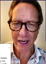  ?? ?? GRIM: Richard E Grant posted a video, above, and took to Twitter, left, to complain