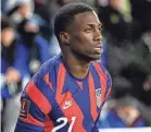  ?? TREVOR RUSZKOWSKI/USA TODAY SPORTS ?? Tim Weah: “It’s just amazing to be able to represent my family on this stage.”