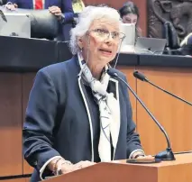  ?? ?? La presidenta de la Comisión de Justicia, Olga Sánchez Cordero, opina que la reforma no representa una regresión de las garantías fundamenta­les.