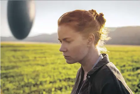  ?? PARAMOUNT PICTURES ?? Amy Adams stars as Louise Banks in Arrival, which will begin streaming on Netflix July 28.