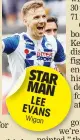  ??  ?? STAR MAN LEE EVANS Wigan