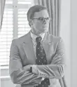  ??  ?? Michael C. Hall is John Dean, the White House Counsel for Nixon who was integral in the Watergate cover-up.