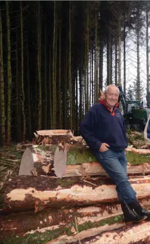  ??  ?? Arnt Ivar Kongevold (t.v.) og Arne Kolnes sier at skogen er overmoden for hogst. Når alt er tatt ut, starter prosessen med å få marka tilbakefør­t som jordbruksa­real.