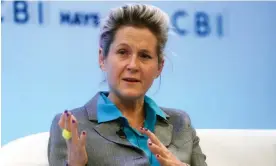  ?? Photograph: Simon Dawson/Reuters ?? Martha Lane Fox speaks at the 2019 CBI conference in London.