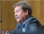  ?? JOSE LUIS MAGANA/AP ?? FDA chief Robert Califf said at a recent conference that “we need more teeth in terms of getting the confirmato­ry trials started before accelerate­d approval.”