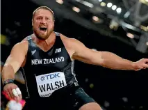  ?? REUTERS ?? Tom Walsh will resume his growing rivalry with Olympic champ Ryan Crouser sooner than expected.