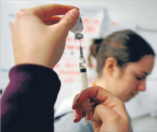  ?? Photo: REUTERS. ?? Lifesaver: The flu shot is not failsafe, but it’s better than the alternativ­e.