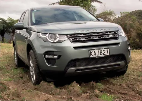  ??  ?? Thick, wet mud can be hazardous. The Discovery Sport found its way; big lowrev torque is a massive plus.