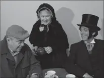  ?? LYNNE JAMIESON ?? Steve O’Brien, left, as Mundy Hayes, Ariel Rogers as Mrs. Trotter, and Michael Hannigan as D’Arcy McGee in “It’s Morning Now.”